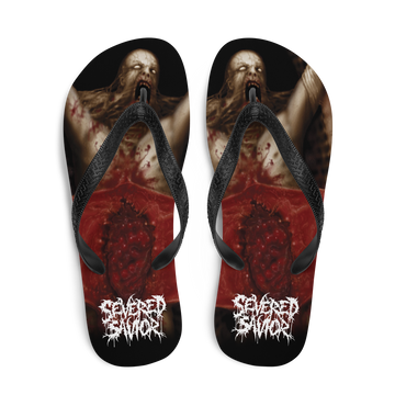 Severed Savior Forced to Bleed Flip-flops