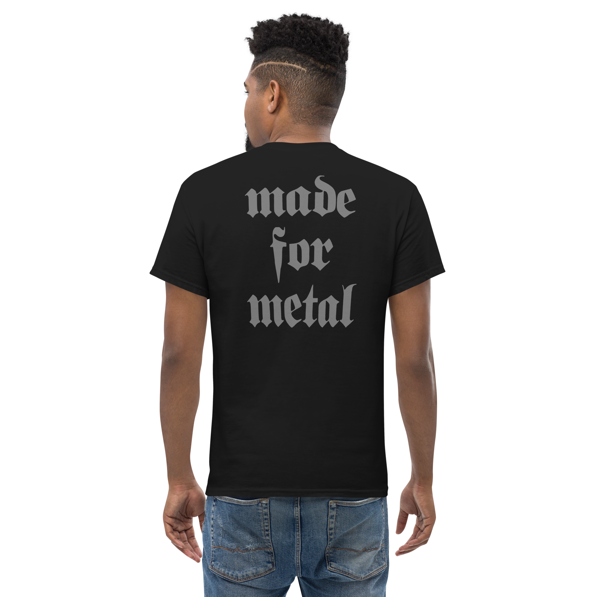 Blakhart Guitars - Made for Metal Matte Gray Short Sleeve T-shirt