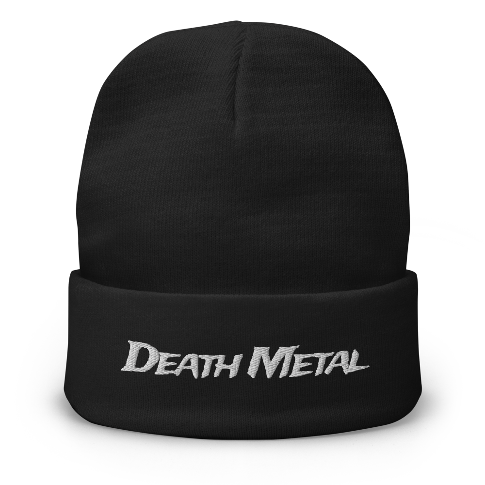 Death Metal Beanie - Silver