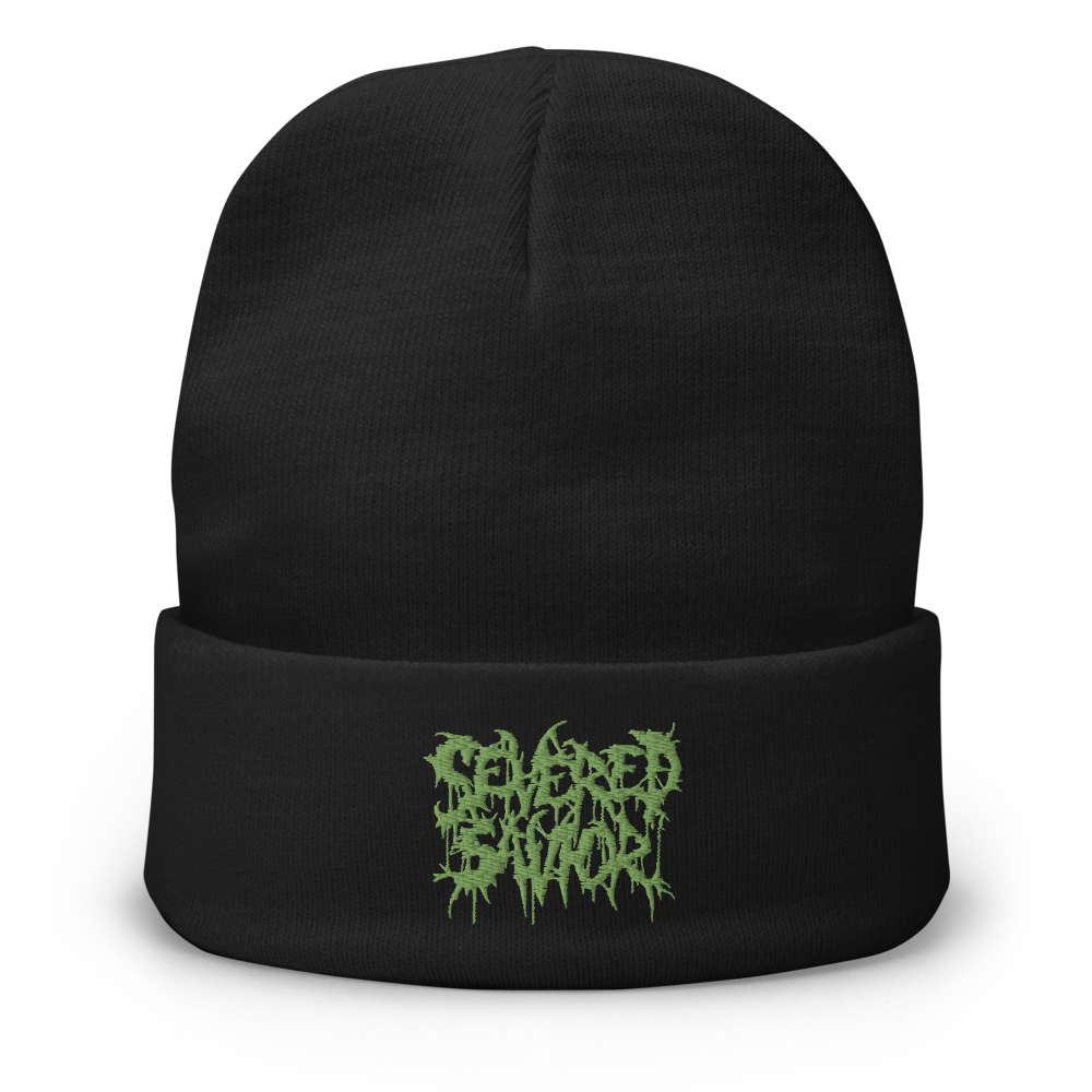 Severed Savior Logo Embroidered Beanie - Green