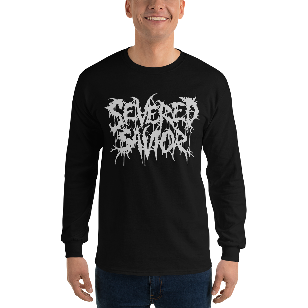 Severed Savior Logo Long Sleeve Shirt - Silver