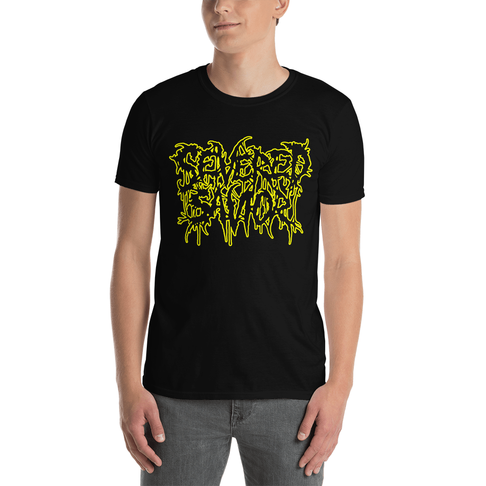 Severed Savior Outline Logo Short-Sleeve T-Shirt - Yellow