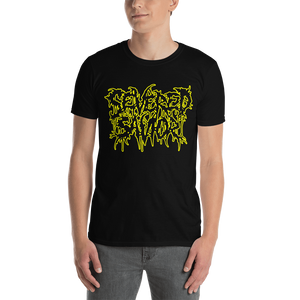 Severed Savior Outline Logo Short-Sleeve T-Shirt - Yellow