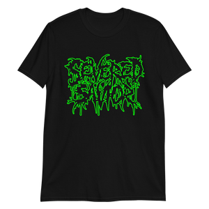 Open image in slideshow, Severed Savior Outline Logo Short-Sleeve T-Shirt - Green
