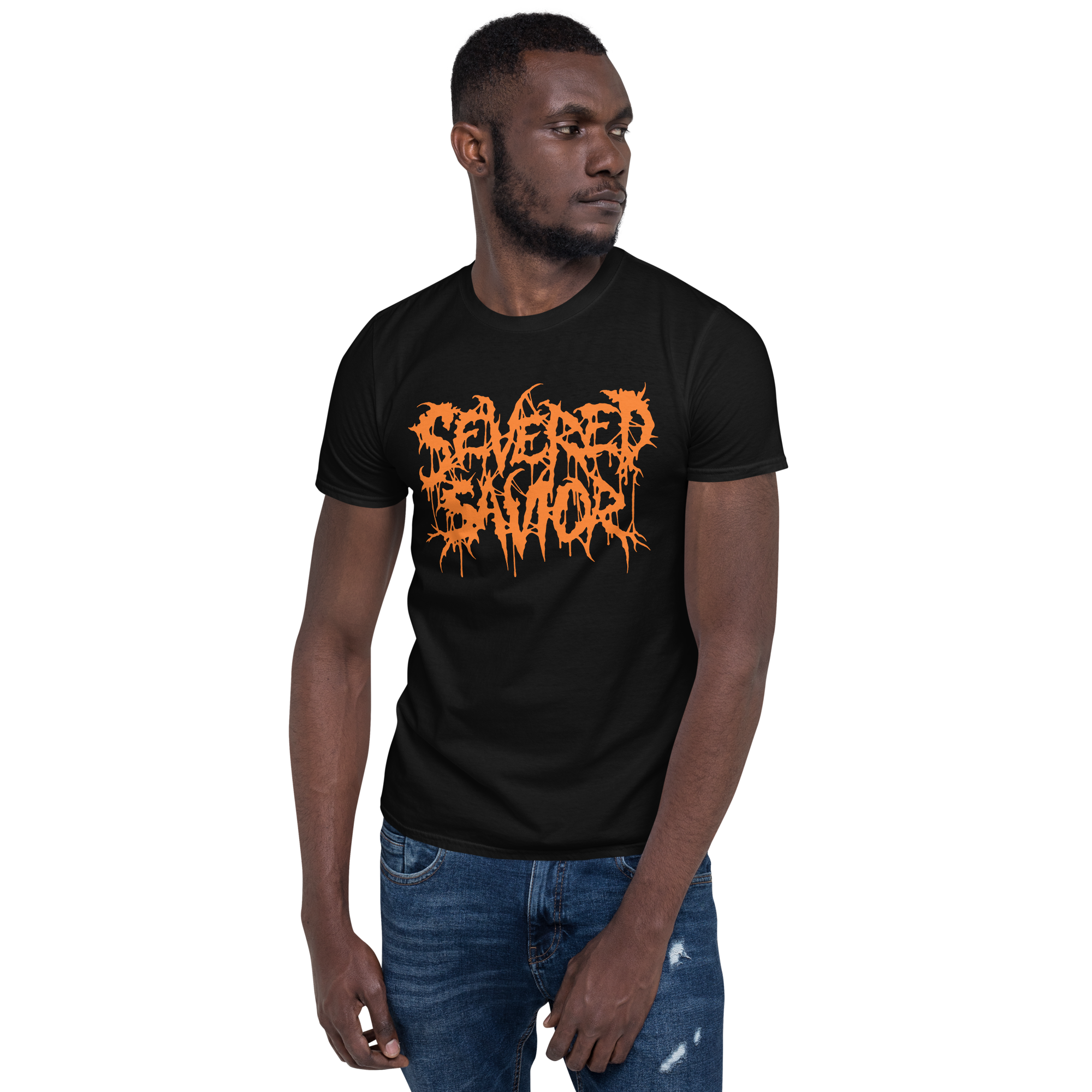 Severed Savior Logo Short-Sleeve T-Shirt - Orange