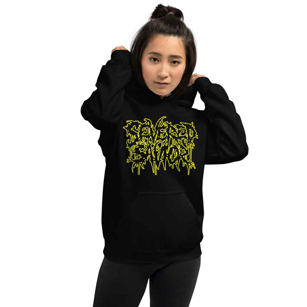 Severed Savior Outline Logo Pullover Hoodie - Yellow