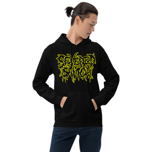 Severed Savior Outline Logo Pullover Hoodie - Yellow