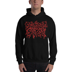 Severed Savior Outline Logo Pullover Hoodie - Red