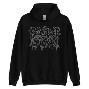 Severed Savior Outline Logo Pullover Hoodie - Gray