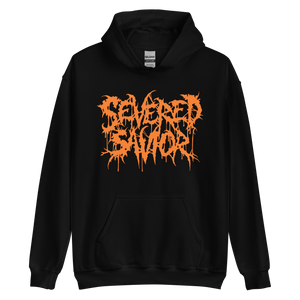 Open image in slideshow, Severed Savior Logo Pullover Hoodie - Orange
