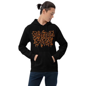 Severed Savior Outline Logo Pullover Hoodie - Orange