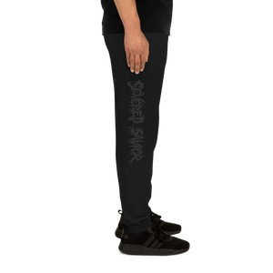 Severed Savior Solid Logo Sweatpants - Black on Black